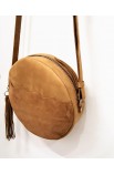 Round leather bag