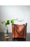 Bolso grande shopper de piel